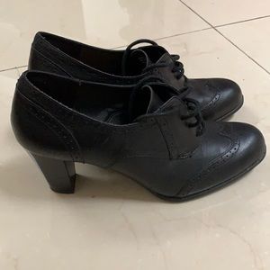 Etienne Aigner Womens 8M Pump Black Leather Shoes